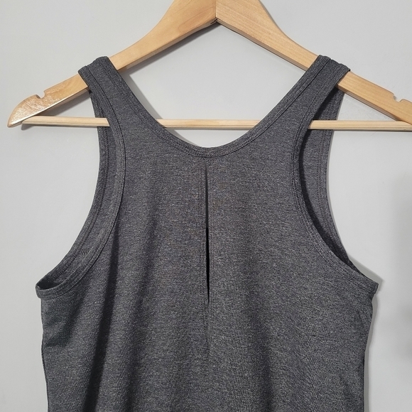 Splits59 Charcoal Gray Mesh Panel Athletic Tank Top - Picture 7 of 8
